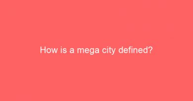 how is a mega city defined 24663