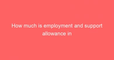how much is employment and support allowance in the uk 22575