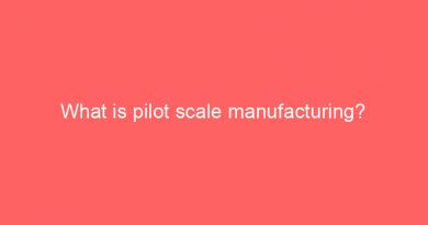what is pilot scale manufacturing 22711
