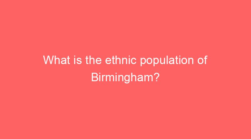 what is the ethnic population of birmingham 18811