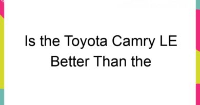is the toyota camry le better than the toyota camry se 68728