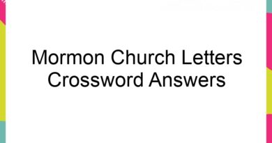 mormon church letters crossword answers 63758
