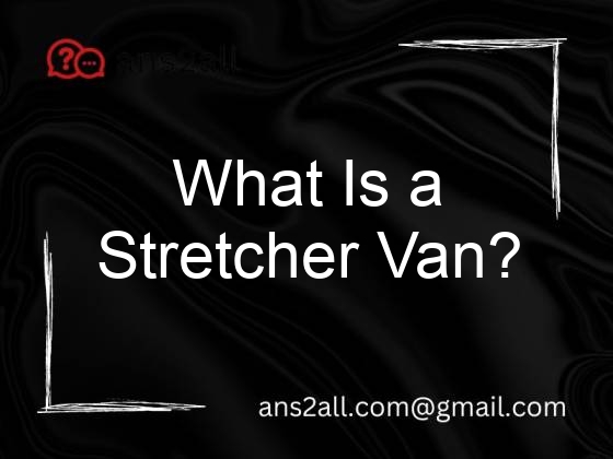 what is a stretcher van 68159