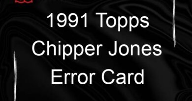 1991 topps chipper jones error card 79634