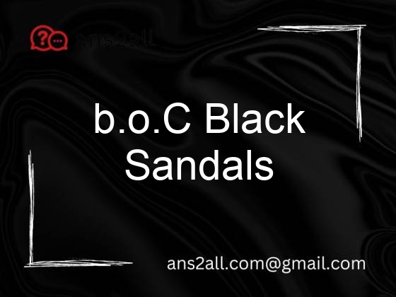 b o c black sandals 90546