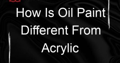 how is oil paint different from acrylic paint 80958