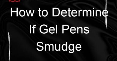 how to determine if gel pens smudge 75300