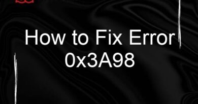 how to fix error 0x3a98 78398