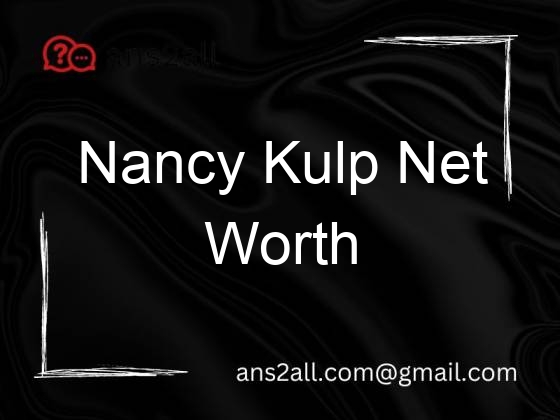 nancy kulp net worth 89891