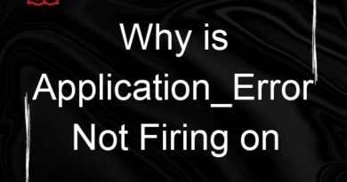 why is application error not firing on my web api 78354