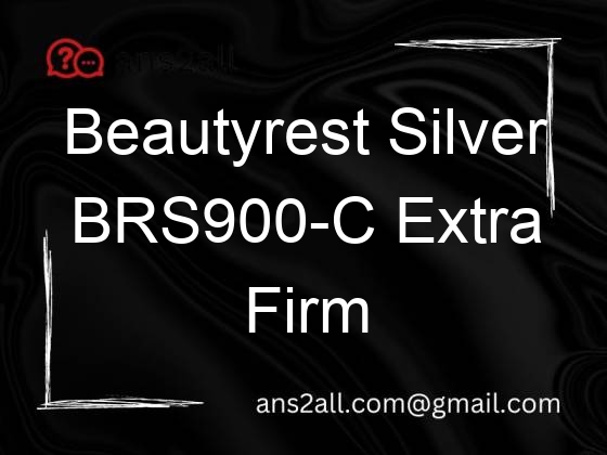 beautyrest silver brs900 c extra firm mattress 91668