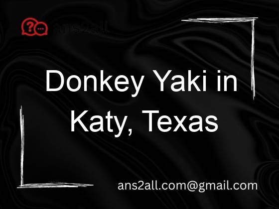 donkey yaki in katy texas 97634