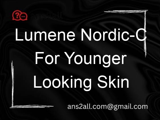 lumene nordic c for younger looking skin 93911