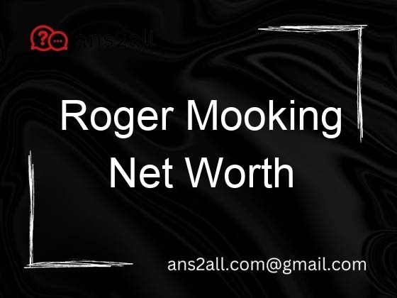 roger mooking net worth 104845