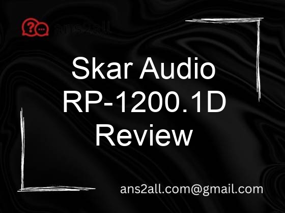 skar audio rp 1200 1d review 95691