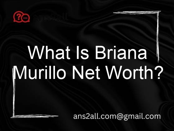 what is briana murillo net worth 106021