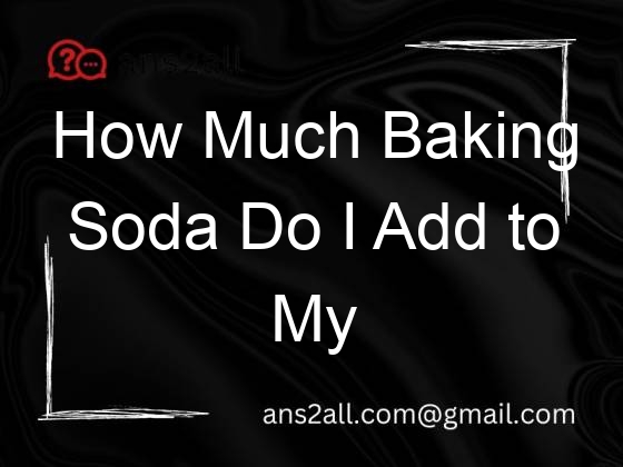 how much baking soda do i add to my pool 110181
