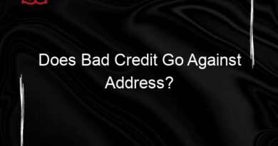 does bad credit go against address 134474