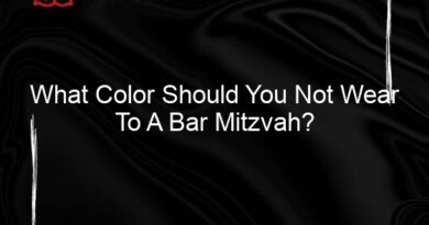 What Color Should You Not Wear To A Bar Mitzvah?